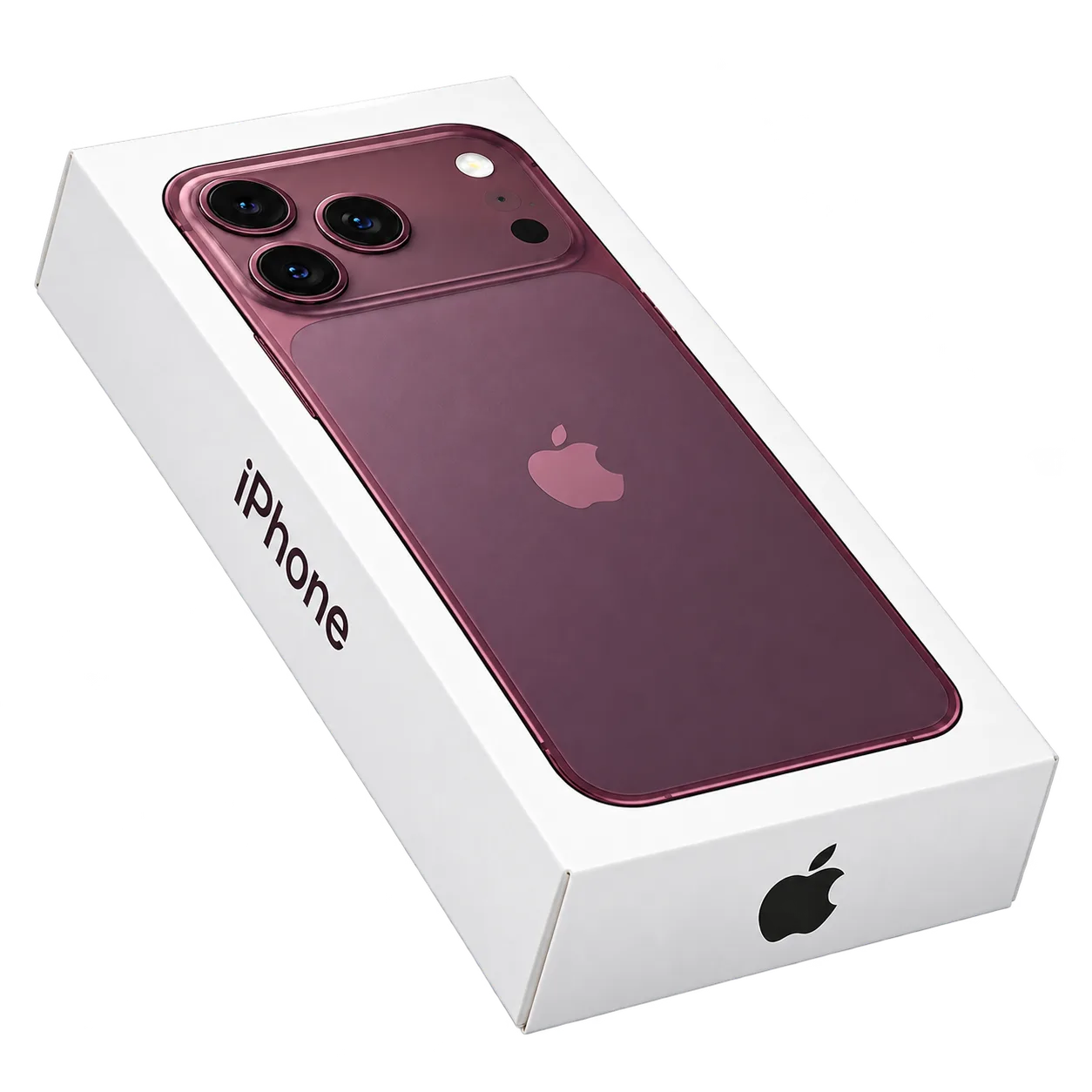 Caixa original de iPhone com acessórios